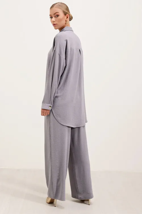 6631 Oversize Alt-Üst Takım - Gri