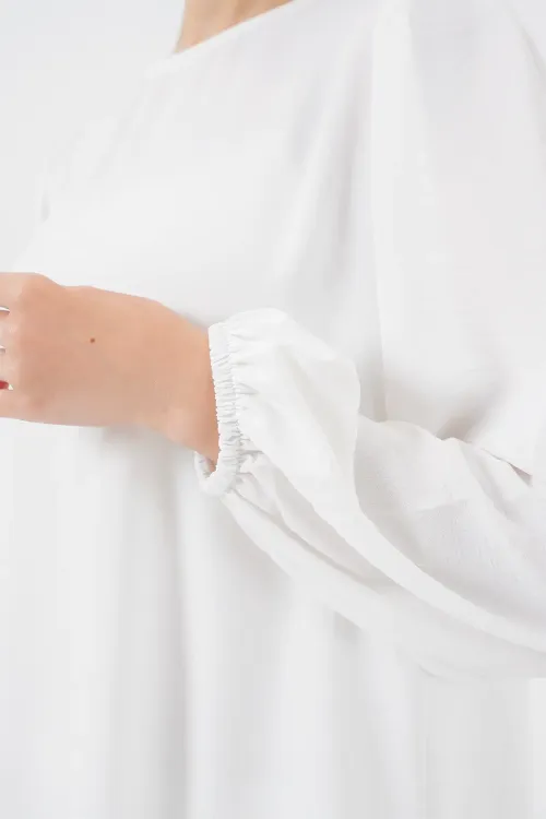 Ayrobin Tunik Pantolon Alt Üst Takım 6712 - Beyaz