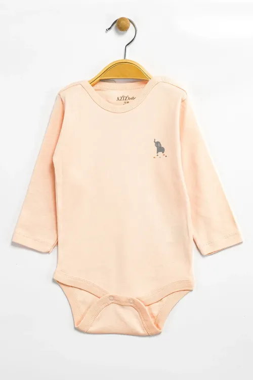 Aziz Bebe Erkek Kız Bebek Çıtçıtlı % 100 Pamuk Body & Zıbın 0 Ay - 12 Ay