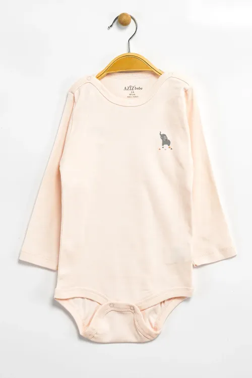 Aziz Bebe Erkek Kız Bebek Çıtçıtlı % 100 Pamuk Body & Zıbın 0 Ay - 12 Ay