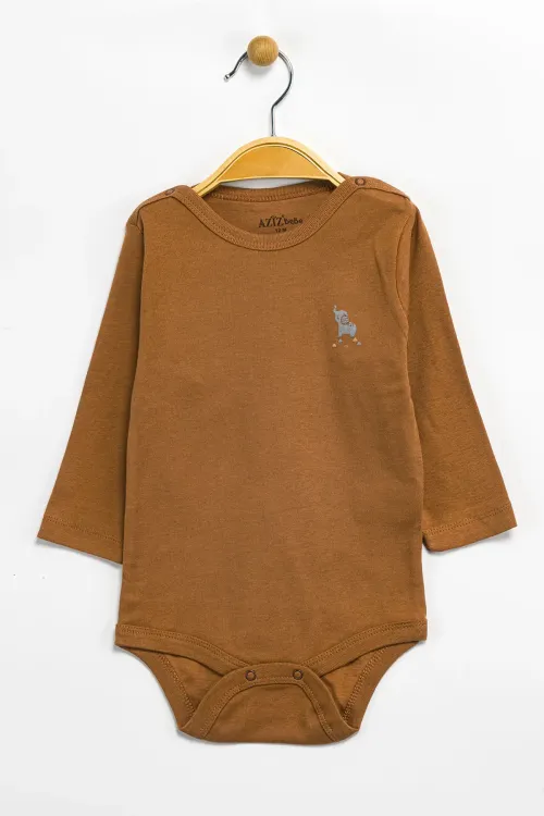Aziz Bebe Erkek Kız Bebek Çıtçıtlı % 100 Pamuk Body & Zıbın 0 Ay - 12 Ay