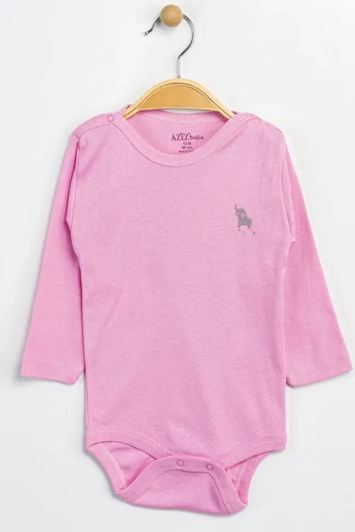 Aziz Bebe Erkek Kız Bebek Çıtçıtlı % 100 Pamuk Body & Zıbın 0 Ay - 12 Ay