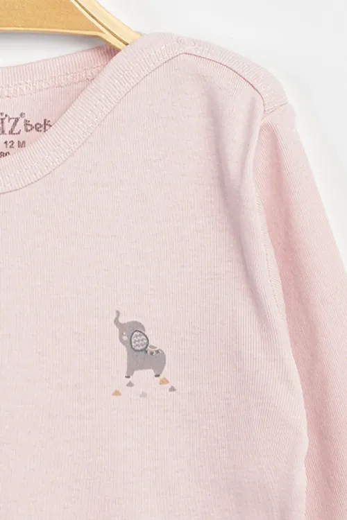 Aziz Bebe Erkek Kız Bebek Çıtçıtlı % 100 Pamuk Body & Zıbın 0 Ay - 12 Ay