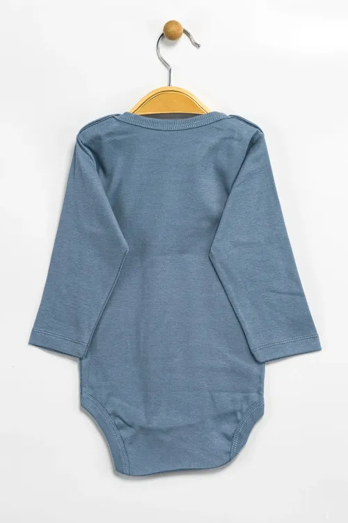 Aziz Bebe Erkek Kız Bebek Çıtçıtlı % 100 Pamuk Body & Zıbın 12 Ay - 36 Ay