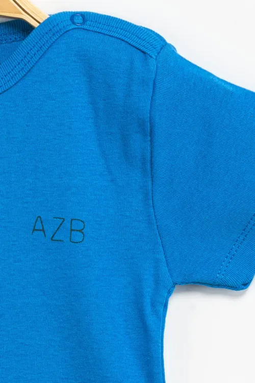 Aziz Bebe Erkek Kız Bebek Çıtçıtlı % 100 Pamuk Body & Zıbın