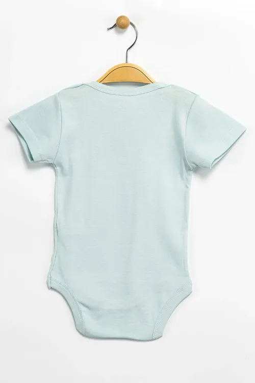 Aziz Bebe Erkek Kız Bebek Çıtçıtlı % 100 Pamuk Body & Zıbın