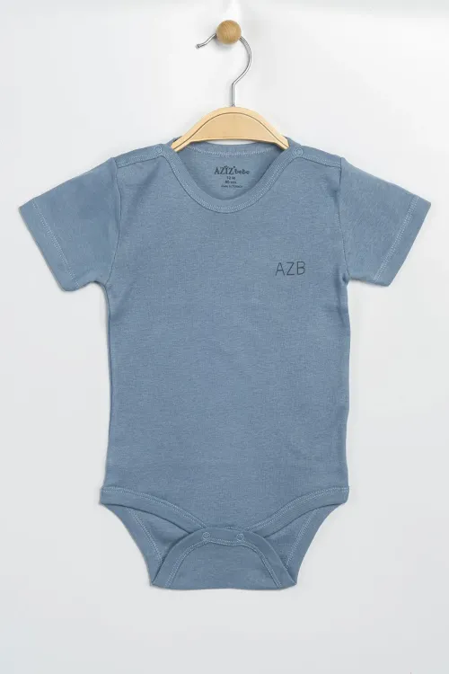 Aziz Bebe Erkek Kız Bebek Çıtçıtlı % 100 Pamuk Body & Zıbın