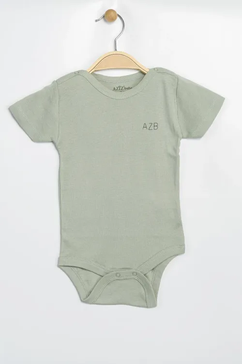 Aziz Bebe Erkek Kız Bebek Çıtçıtlı % 100 Pamuk Body & Zıbın