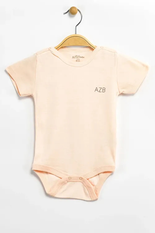 Aziz Bebe Erkek Kız Bebek Çıtçıtlı % 100 Pamuk Body & Zıbın
