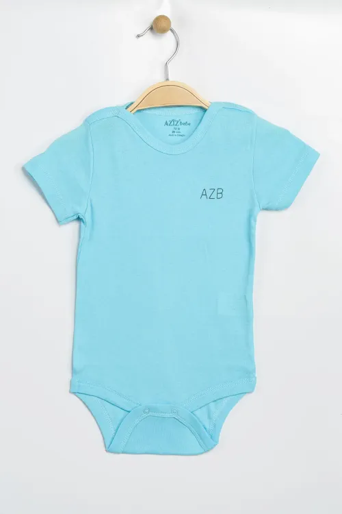 Aziz Bebe Erkek Kız Bebek Çıtçıtlı % 100 Pamuk Body & Zıbın
