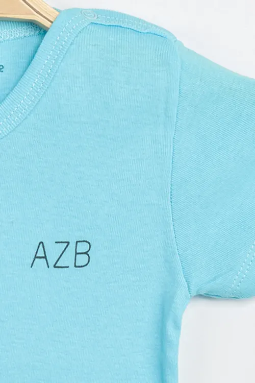 Aziz Bebe Erkek Kız Bebek Çıtçıtlı % 100 Pamuk Body & Zıbın