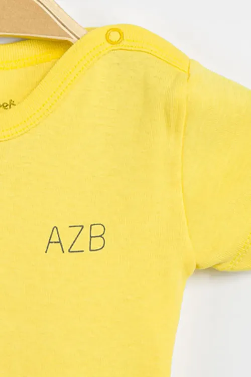 Aziz Bebe Erkek Kız Bebek Çıtçıtlı % 100 Pamuk Body & Zıbın