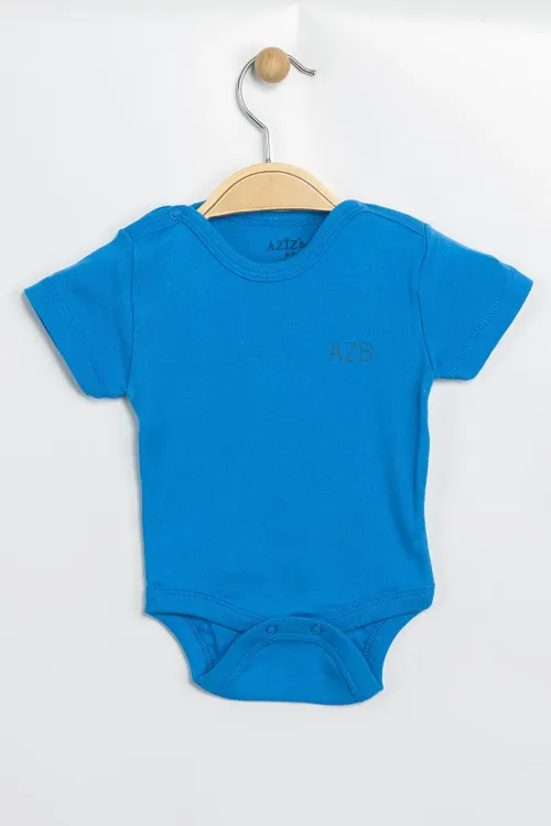 Aziz Bebe Erkek Kız Bebek Çıtçıtlı % 100 Pamuk Body & Zıbın