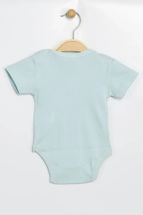 Aziz Bebe Erkek Kız Bebek Çıtçıtlı % 100 Pamuk Body & Zıbın