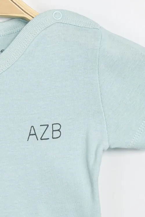 Aziz Bebe Erkek Kız Bebek Çıtçıtlı % 100 Pamuk Body & Zıbın