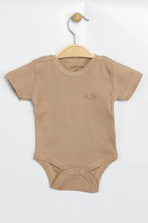 Aziz Bebe Erkek Kız Bebek Çıtçıtlı % 100 Pamuk Body & Zıbın