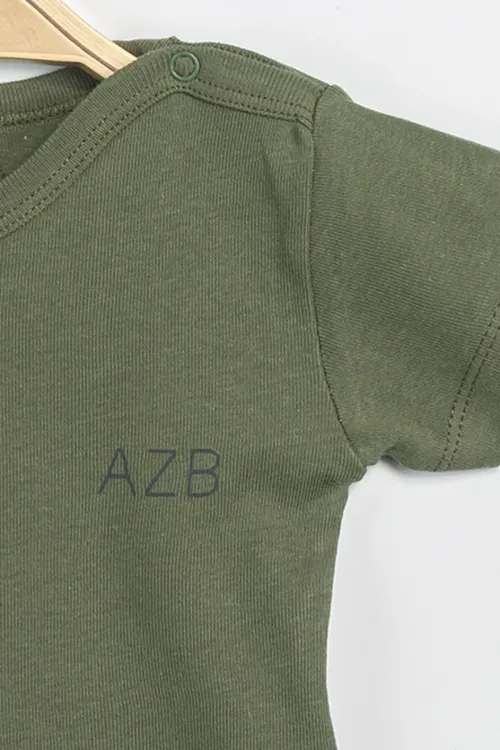 Aziz Bebe Erkek Kız Bebek Çıtçıtlı % 100 Pamuk Body & Zıbın