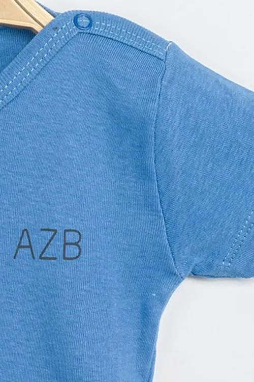 Aziz Bebe Erkek Kız Bebek Çıtçıtlı % 100 Pamuk Body & Zıbın