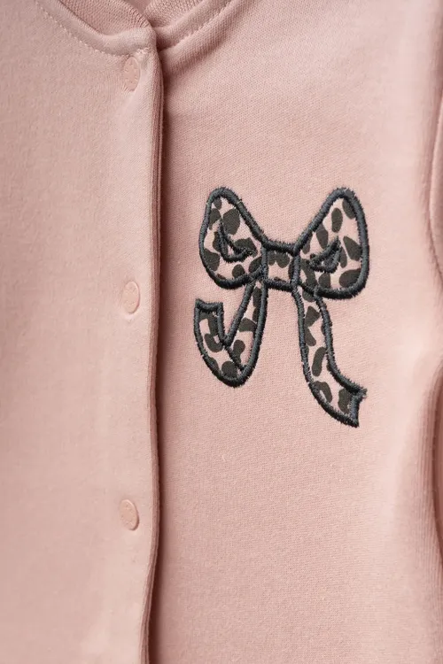 Aziz Bebe Kız Bebek % 100 Pamuk Zıbın Pantolon Bere 3 lü Alt Üst Bebek Takımı 0 Ay-6 Ay