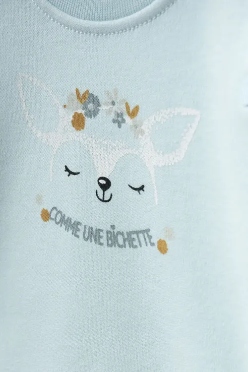 Aziz Bebe Kız Bebek Animal Desenli % 100 Pamuk 10  Lu Hastane Çıkış Seti 0 Ay - 3 Ay