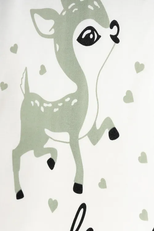 Aziz Bebe Kız Bebek Animal Desenli % 100 Pamuk 10  Lu Hastane Çıkış Seti 0 Ay - 3 Ay