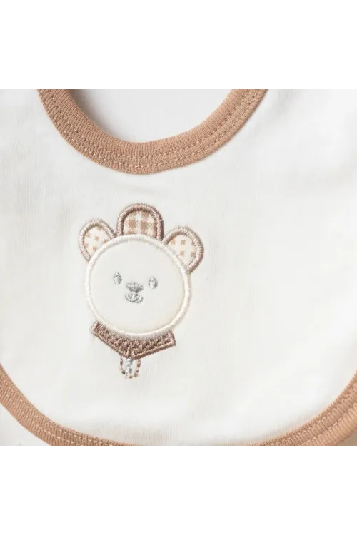 Erkek Bebek Animal Desenli % 100 Pamuk 5  Li Hastane Çıkış Seti 0 Ay - 3 Ay