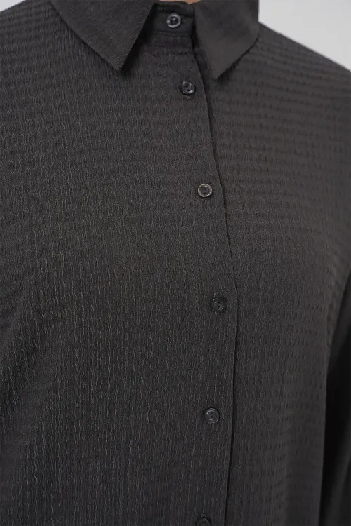 Kadın Örme Tesettür Alt Üst Takım 6711 - Antrasit