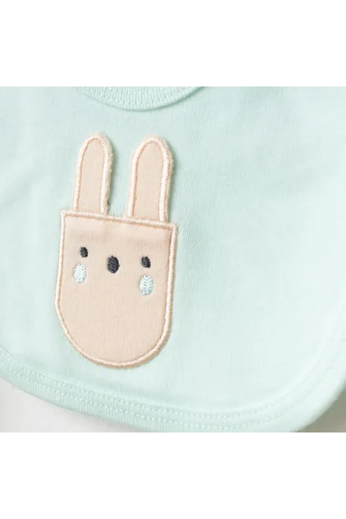 Kız Bebek Animal Desenli % 100 Pamuk 5  Li Hastane Çıkış Seti 0 Ay - 3 Ay