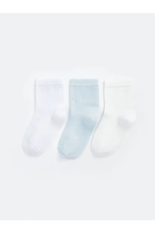 Kız Bebek Basic Dikişsiz 3  lü Soket Çorap 0 Ay - 36 Ay