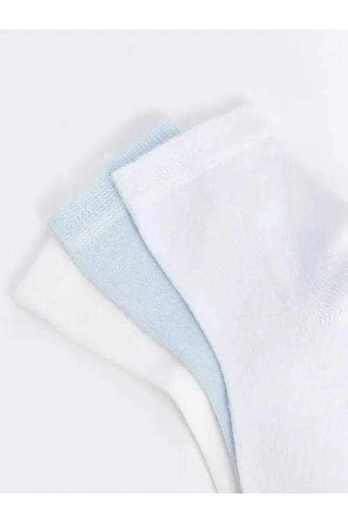 Kız Bebek Basic Dikişsiz 3  lü Soket Çorap 0 Ay - 36 Ay