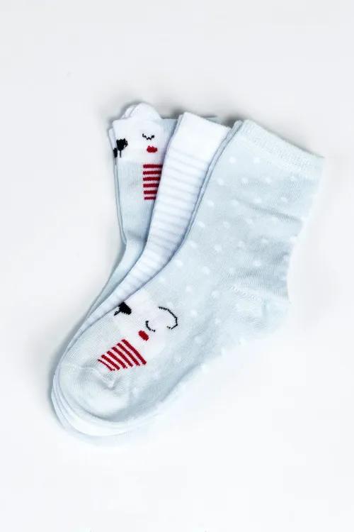 Kız Bebek Basic Dikişsiz 3  lü Soket Çorap 0 Ay - 36 Ay kontrol