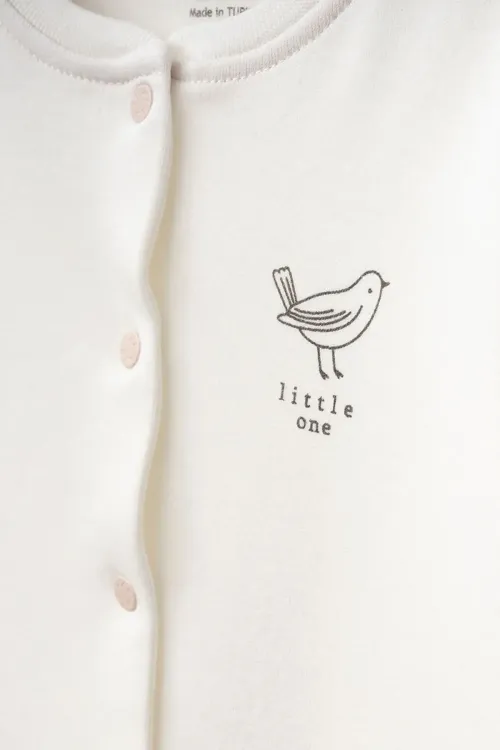 Kız Bebek Çıtçıtlı Desenli Patikli Tulum 0 Ay 6 Ay