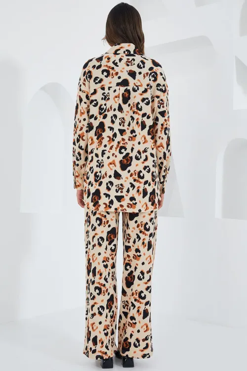 5858 Örme İkili Takım - D.Krem