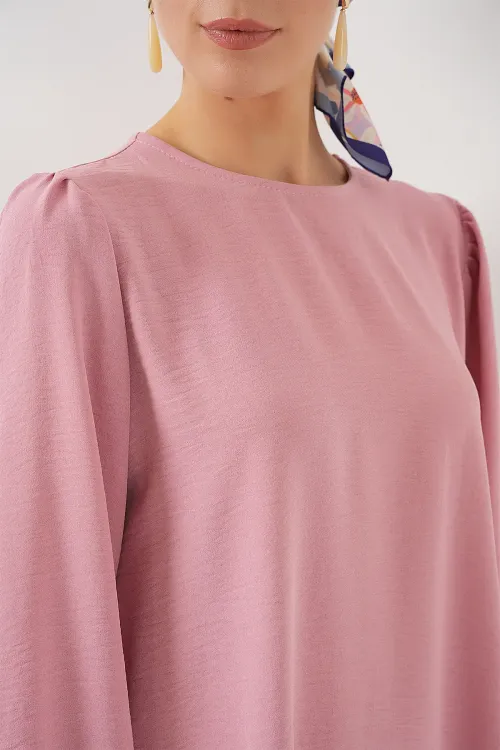 Ayrobin Tunik Pantolon Alt Üst Takım 6712 - Pudra