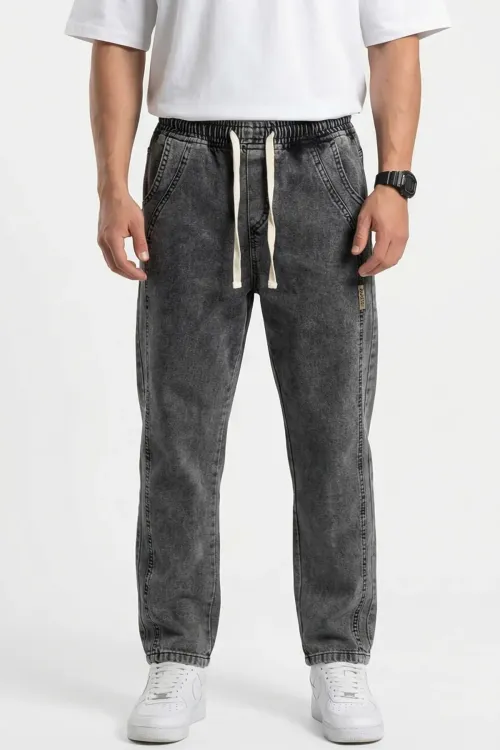Erkek Rahat Kesim Baggy Jean Pantolon 30076 - Antrasit