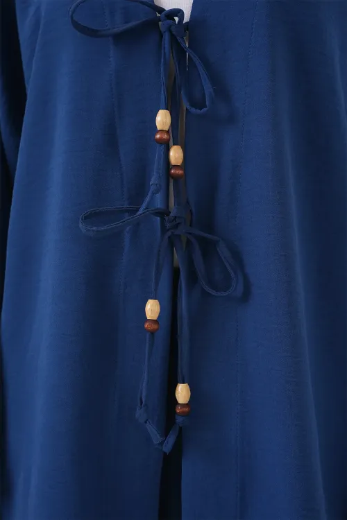 Kadın Ayrobin Kimono Pantolon İkili Takım 6739 - İndigo