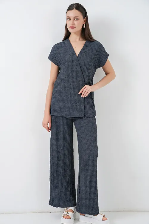 Kadın Örme İkili Takım 30064 - Antrasit