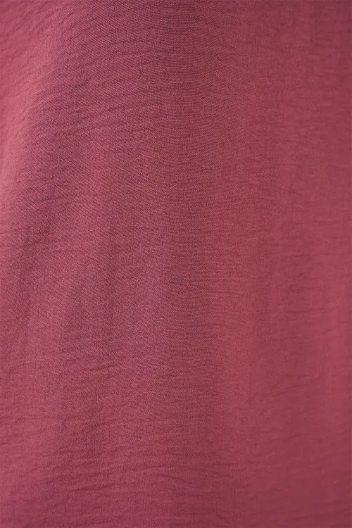 V Yaka Sıfır Kol Bluz 950 - D.Gül Kurusu