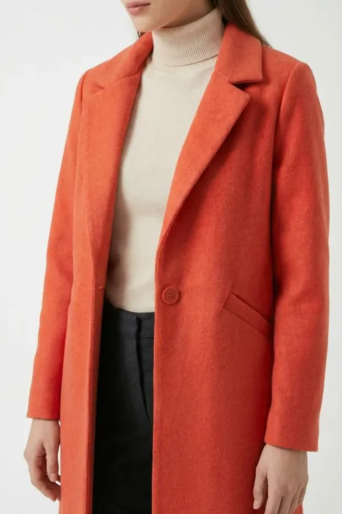 9085 Kaşe Kaban - B.Kırmızı