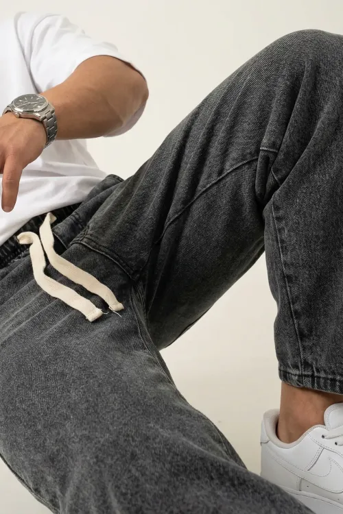 Erkek Rahat Kesim Baggy Jean Pantolon 30073 - Antrasit