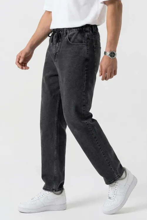 Erkek Rahat Kesim Baggy Jean Pantolon 30075 - Antrasit