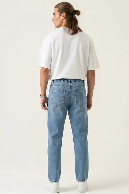 Erkek Rahat Kesim Baggy Jean Pantolon 30075 - İndigo