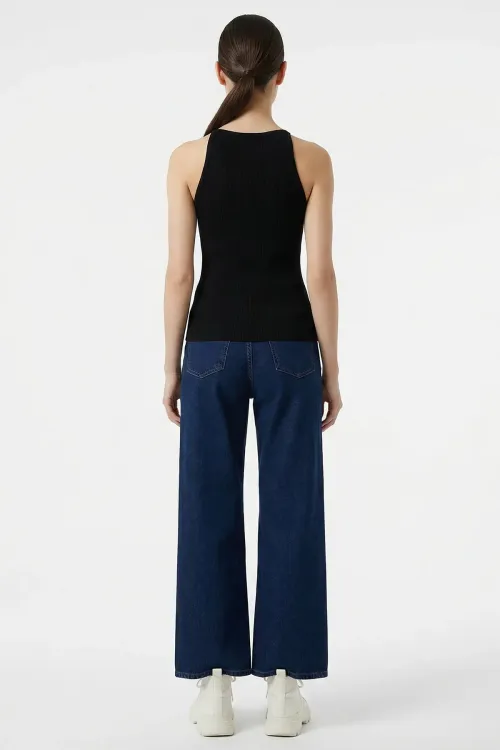 Kadın Askılı Örme Atlet 15935 - Siyah