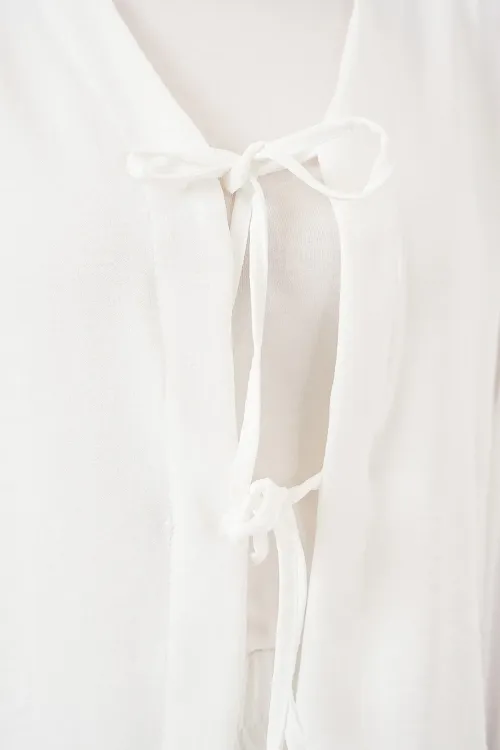 Kadın Ayrobin Kimono Etek İkili Takım 8047 - Beyaz