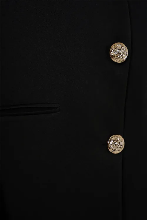 Kadın Yelek Pantolon İkili Takım 30086 - Siyah