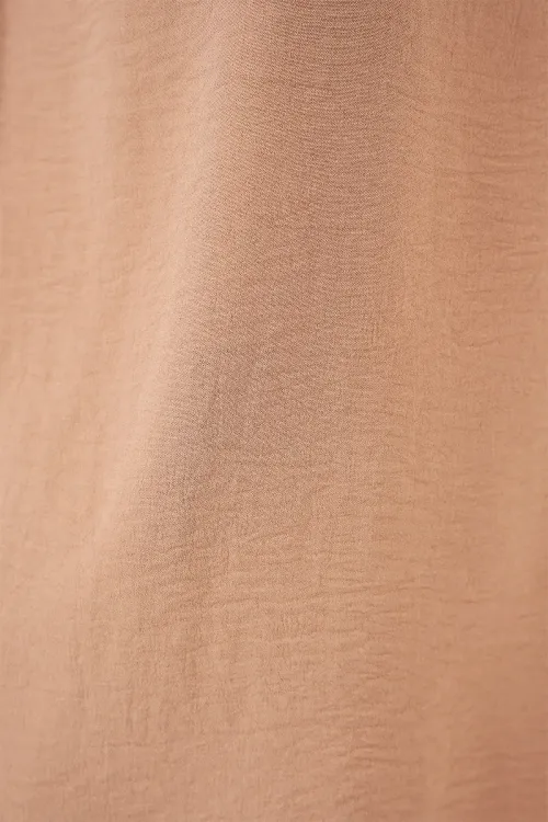 V Yaka Sıfır Kol Bluz 950 - Bisküvi