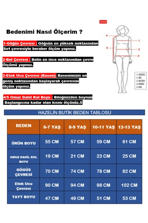 Kız Çocuk Mavi Lacivert Renk Bloklu 6-13 Yaş Yarım Kol Taytlı Mayo HZL24S-AR1172-06