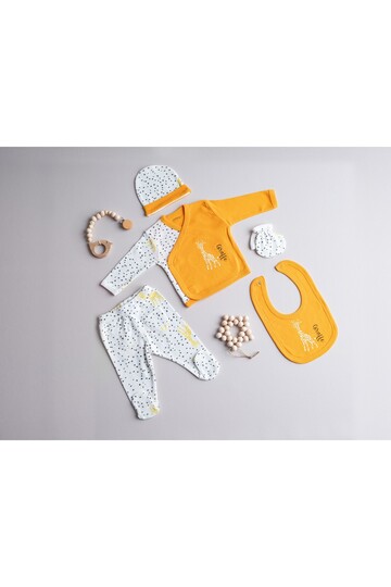 Bebek Unisex Zürafa Temalı 5Li Hastane Çıkışı HZL22S-TFN111021