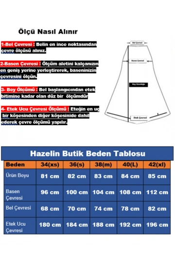 Kadın Antrasit Desenli Saten Yüzeyli Beli Lastikli Midi Boy Etek Hzl23s-bd1101471