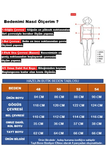 Kadın Tesettür Lacivert Kısa Kollu Likralı Boneli Taytlı Elbise Mayo HZL24S-AR1185-02